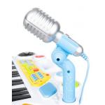 Vaikiškas pianinas - sintezatorius su mikrofonu ir kėdute - Blue